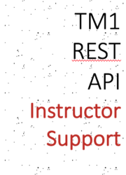 TM1 ReST API Instructor Support